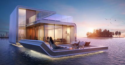 The Floating Seahorse Tzar Edition off Dubai's coast