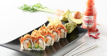 Hissho Sushi Franks Red Hot Buffalo Chicken Roll Promo