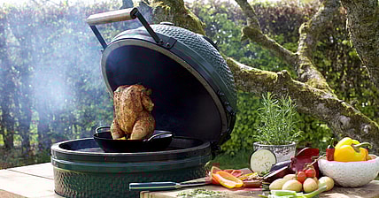 big green egg backyard chicken recipe promo