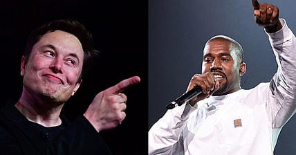 Elon Musk and Kanye West