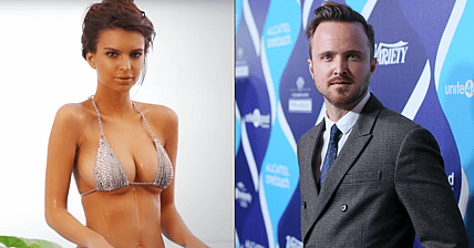 Emily Ratajkowski Aaron Paul Split
