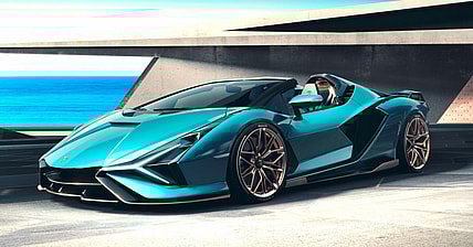 Lamborghini Sian Roadster Promo