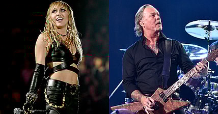 Miley Cyrus James Hetfield Metallica Promo