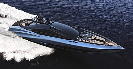 Milan-based yacht design studio Officina Armare drew heavily from supercars in designing the new A88 Gransport concept.