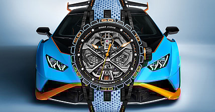 Roger Dubuis x Lamborghini Excalibur Huracan STO Promo