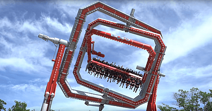 Six Flags Cyborg Cyber Spin