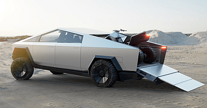 Tesla Cybertruck Cyberquad Promo