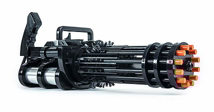 Weaponized T-Rex Rubber Band Minigun Promo