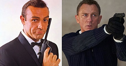 Sean Connery and Daniel Craig