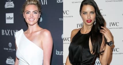 Kate Upton and Adriana Lima