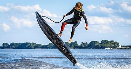 Lampuga's Boost is the fastest electric surfboard (Photo: Sashay)