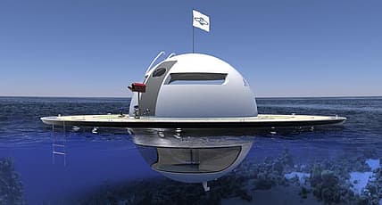 This UFO is a floating