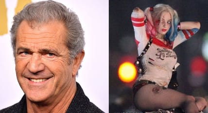 Mel Gibson and Harley Quinn