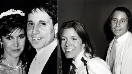 Paul Simon and Carrie Fisher