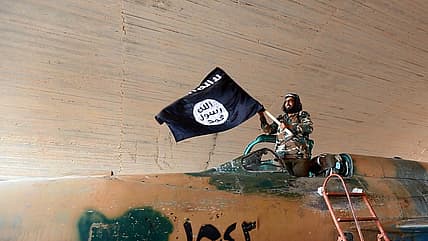 Isis fighter flag Getty
