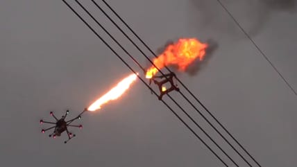 flamethrowing-drone