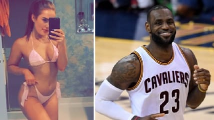 Heidi Hoback and LeBron James