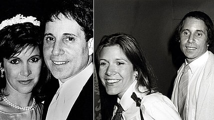 Paul Simon and Carrie Fisher