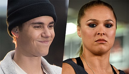 Justin Bieber Ronda Rousey