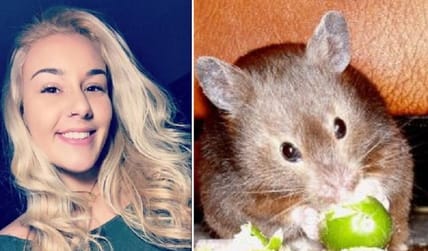 Belen Aldecosea and a hamster; but not her hamster.