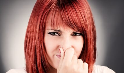 Disgusted woman