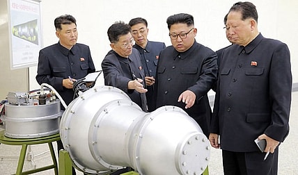 Kim Jong Un with a new friend