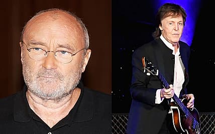 Phil Collins and Paul McCartney Getty