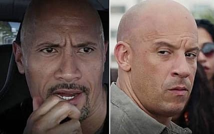The Fate of the Furious The Rock Vin Diesel