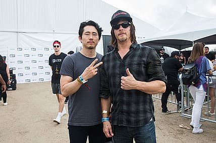 Steven Yeun Norman reedus walking dead getty