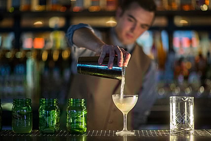 Making Cocktails at the Copper Grouse