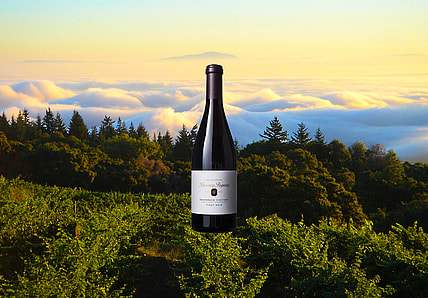 Red wine from the Santa cruz mountains.
