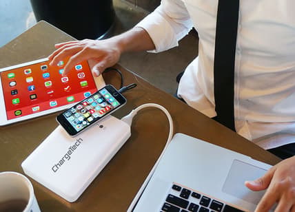 Power a laptop and two other devices anywhere