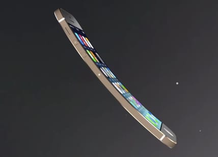 A curved iPhone 6 concept by Dutch designer Lewi Hussey