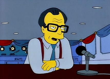 Larry King on the Simpsons