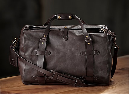 Filson's Weatherproof Collection Medium Duffle (front view) $950.jpg