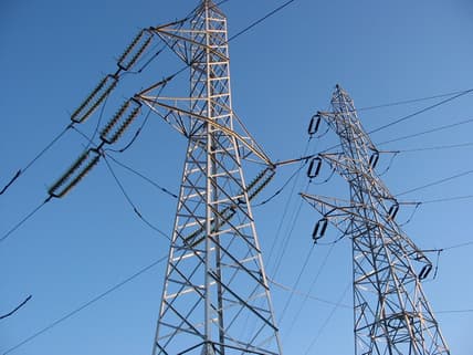 Power transmission lines eastern Europe