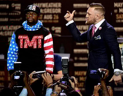 mcgregor mayweather presser