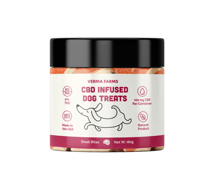 Verma Farms CBD Dog Treats Steak Bites 100mg