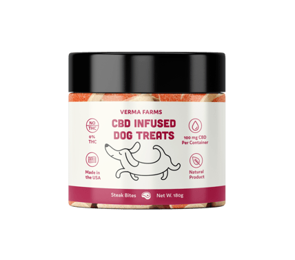 Verma Farms CBD Dog Treats Steak Bites 100mg
