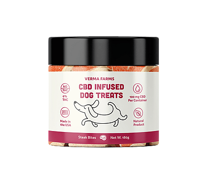 Verma Farms CBD Dog Treats Steak Bites 100mg