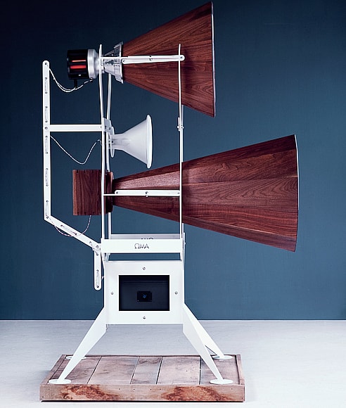 Oswalds Mill Audio Imperia conical loudspeaker - profile.jpg Available in gorgeous Pennsylvania Black Walnut, Cherry or Ash