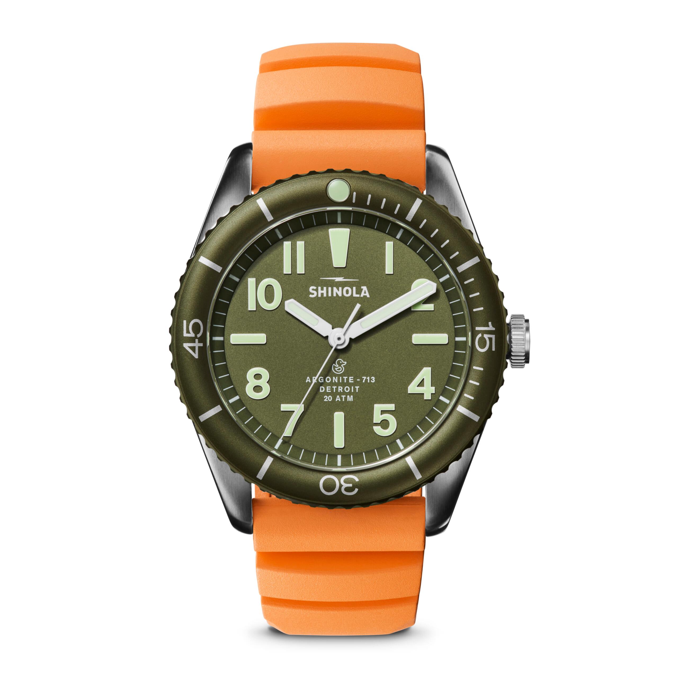 shinola duck green and orange