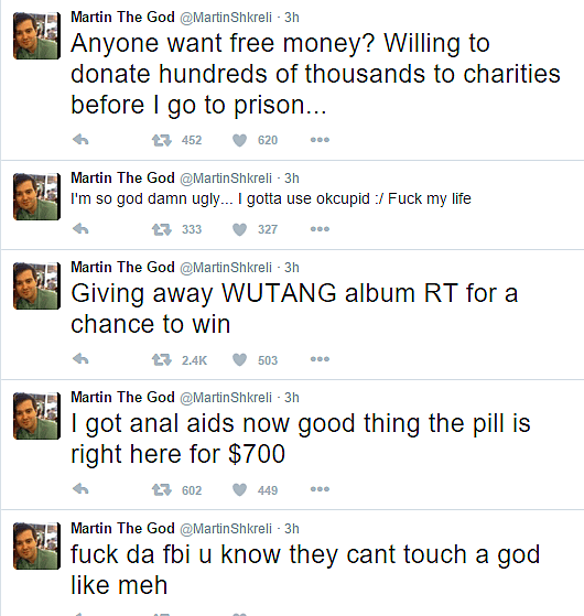 Shkreli Twitter screengrab
