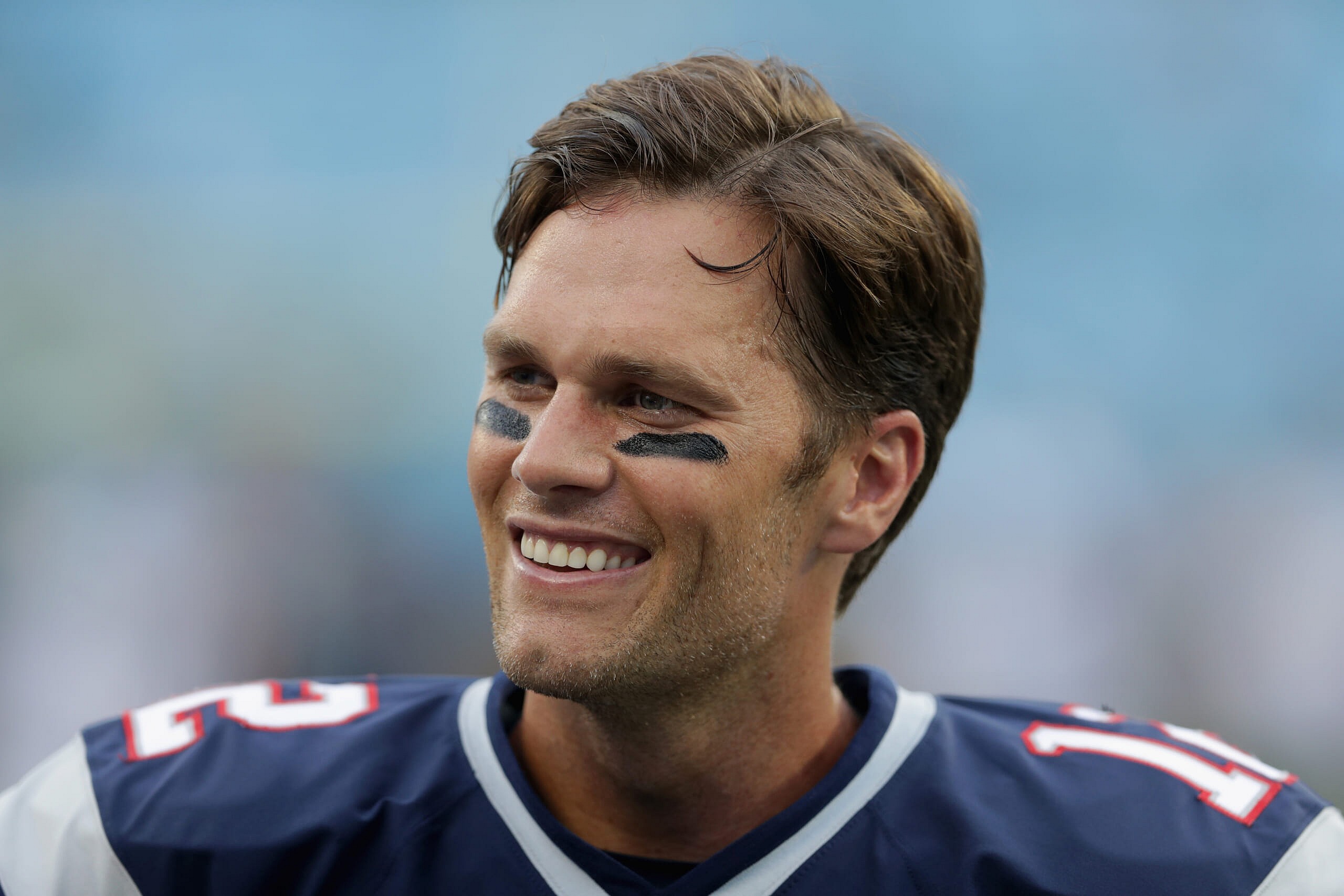tom brady smiling