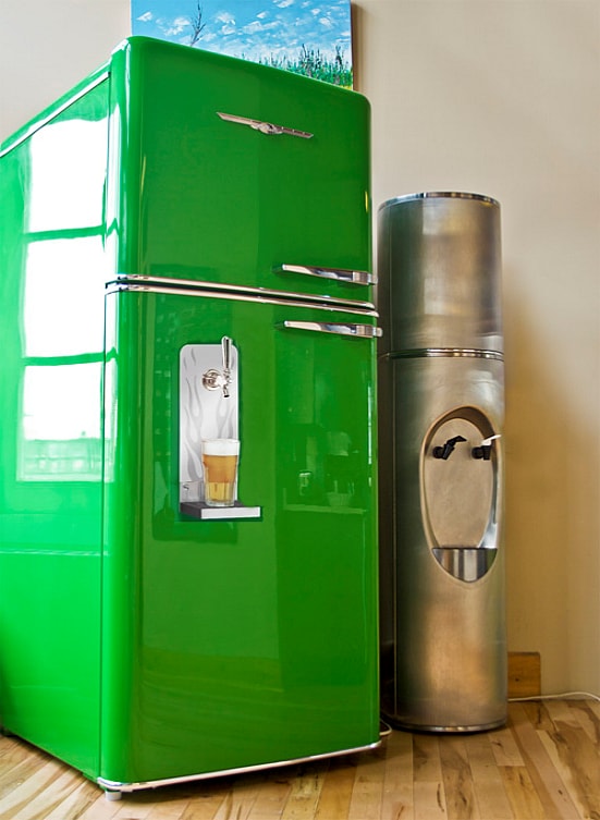 Northstar green keg fridge