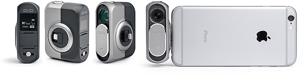 A few angles show off its lens and connector