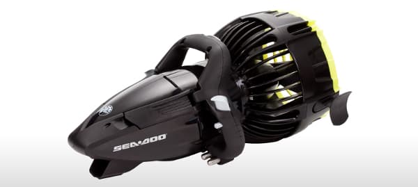 Sea-Doo Seascooter RS1 - three quarters.jpg Through three gears, it's capable of over 4 MPH