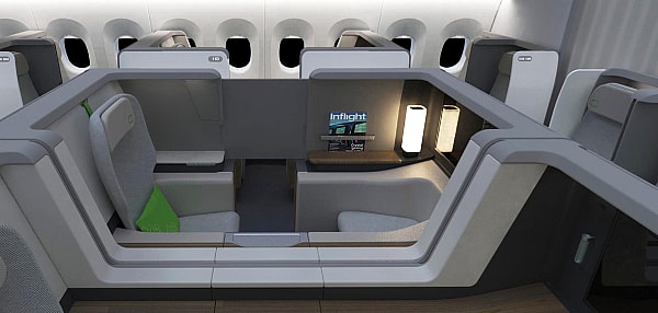 Plenty of space right in the middle of the cabin