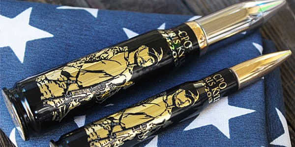 Bottle Breacher 50 caliber bullet bottle opener - Chris Kyle.jpg The Chris Kyle Bottle Breacher comes in a wooden gift box (Photo: Bottle Breacher)