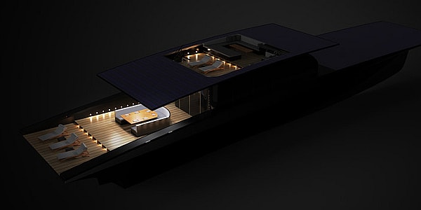 Duffy London Solaris Global Cruiser - night.jpg Enough stored power for day and night (Photo: Duffy London)